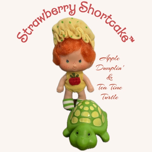 American Greetings Other - AMERICAN GREETINGS 1979 Apple Dumplin’ Doll & Tea Time Turtle
